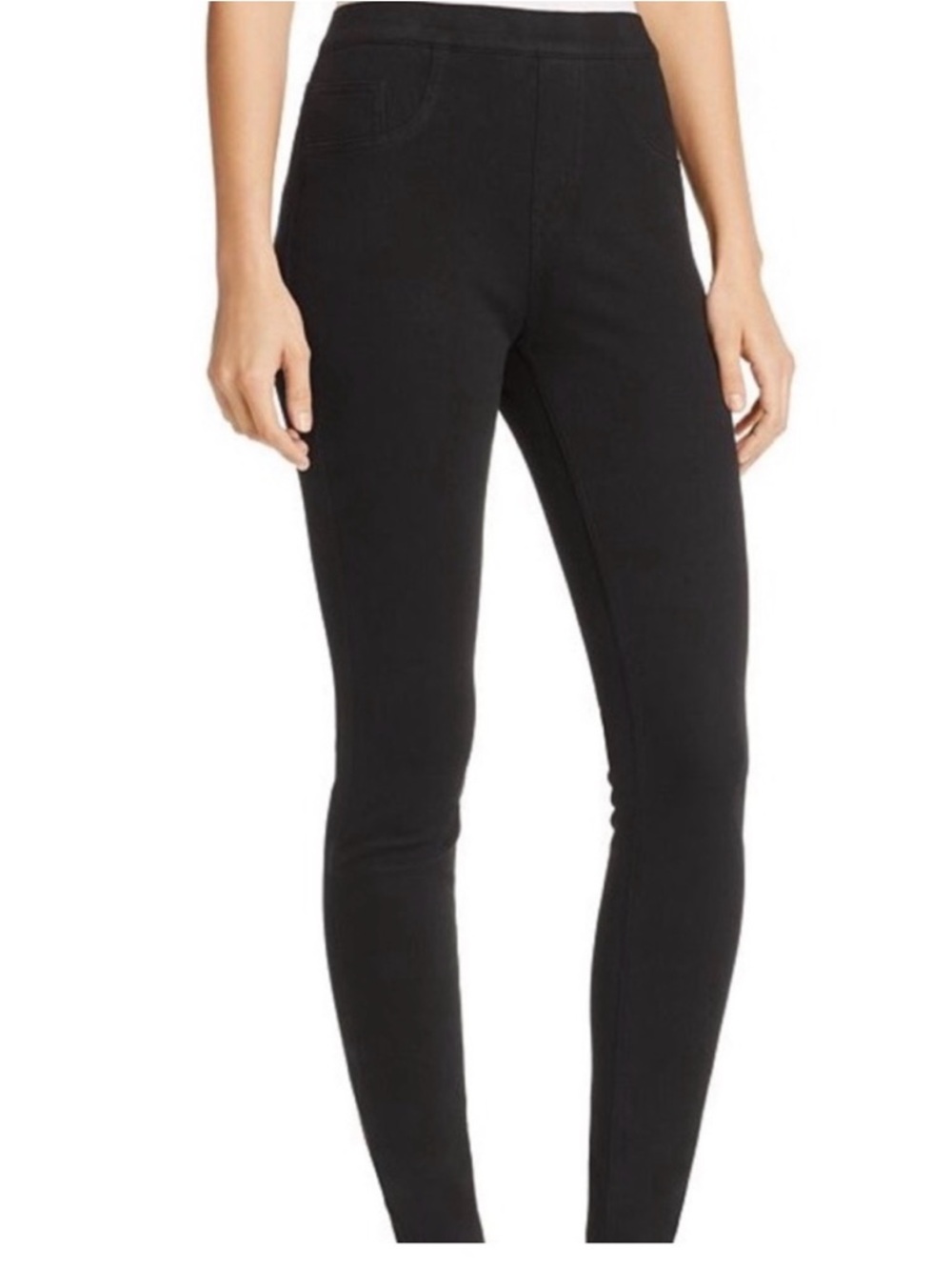 Spanx Black Denim Jeanish Pull On Leggings XL